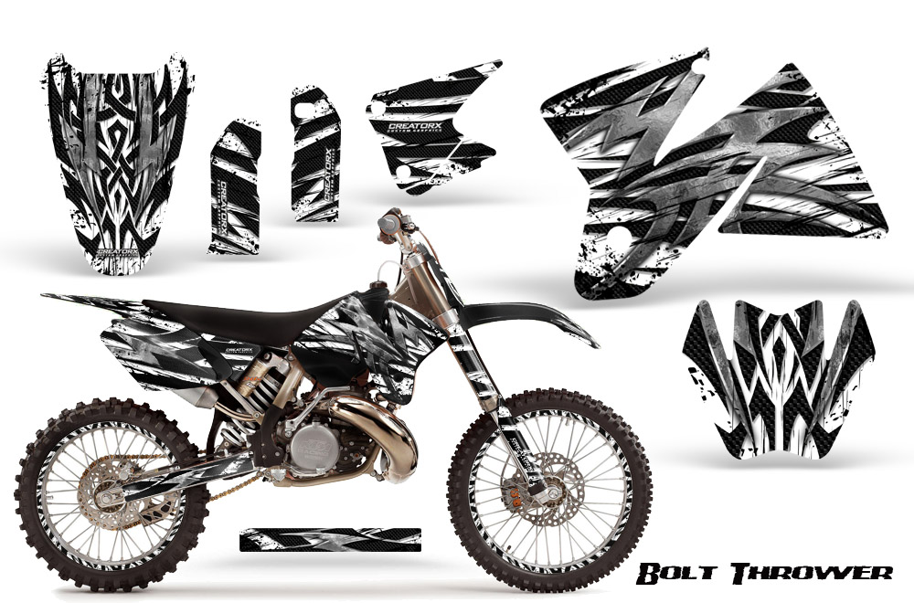 KTM C2 Graphics Kit Bolt Thrower White NP Rims